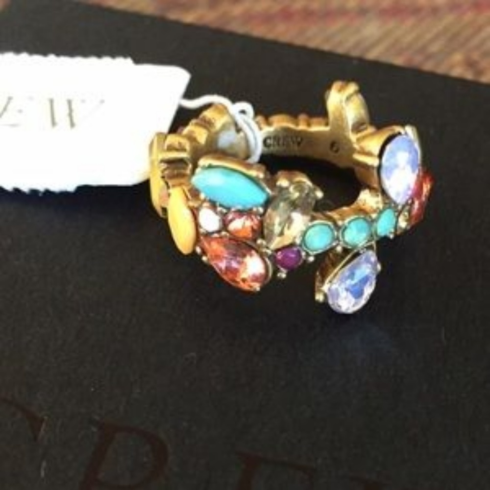 J. Crew Crystal foliage ring - Picture 4 of 6